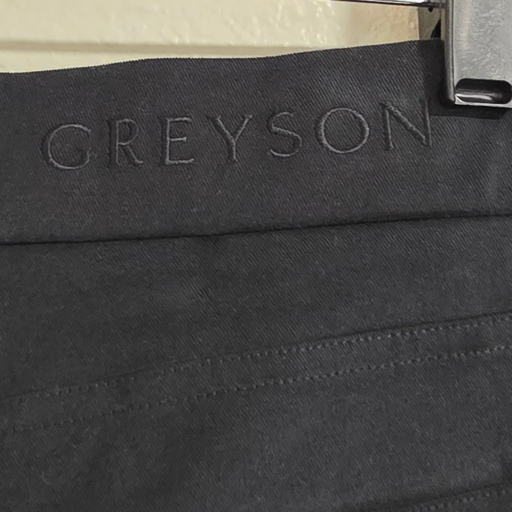 Greyson Armonk 5 Pocket Slim Pant Men 32 X 32 Shepherd Black Golf Trousers NWT - Picture 4 of 6